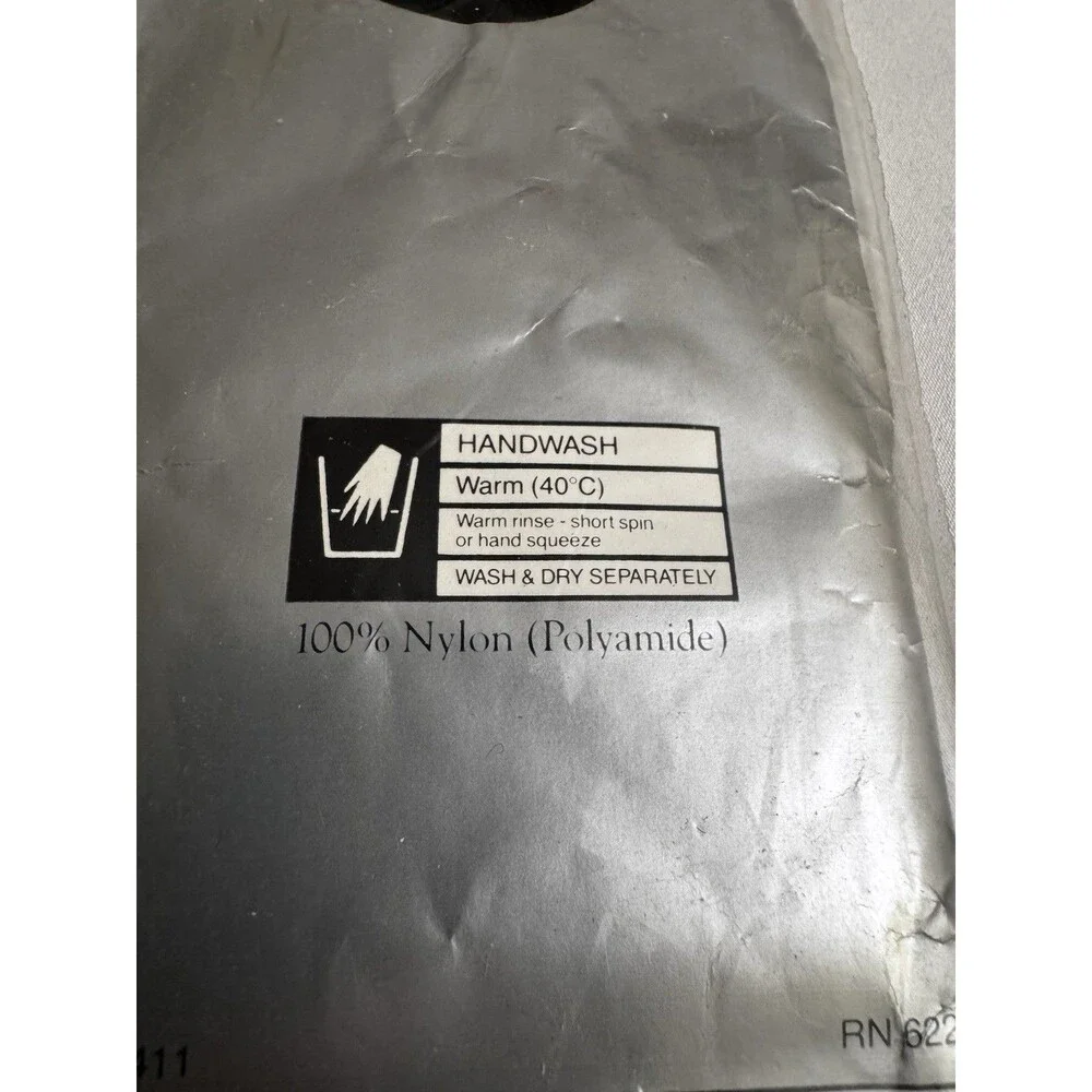 Vintage Cindy Luxury Black Stockings Style #411 100% Nylon Sheer One Size New